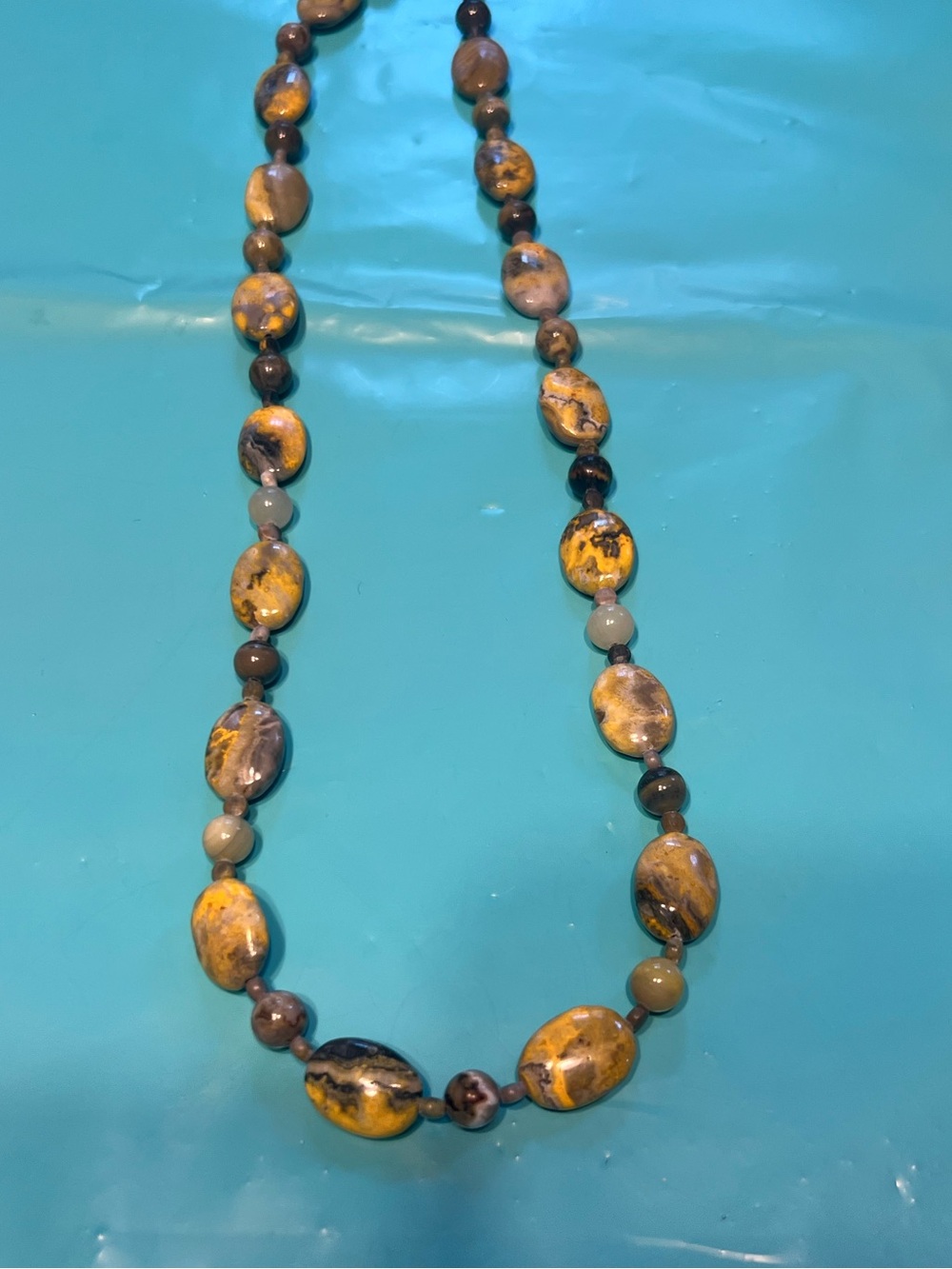 Handcrafted Bumblebee Jasper Necklace